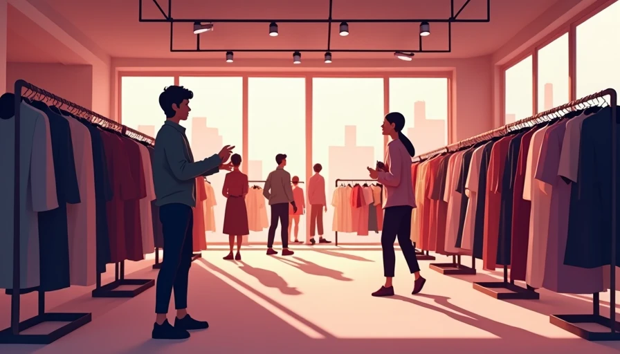 Visual context for secondhand fashion market circular economy