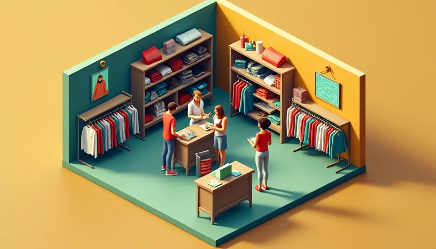 Illustration for depop sustainable and secondhand fashion