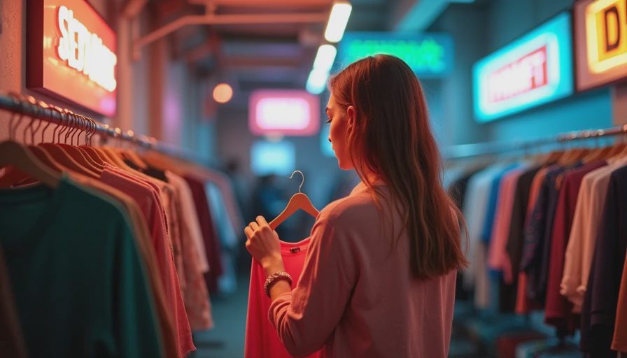Visual context for secondhand petite size fashion