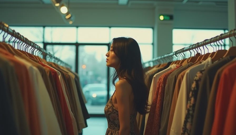 Visual context for secondhand women's minimalist fashion