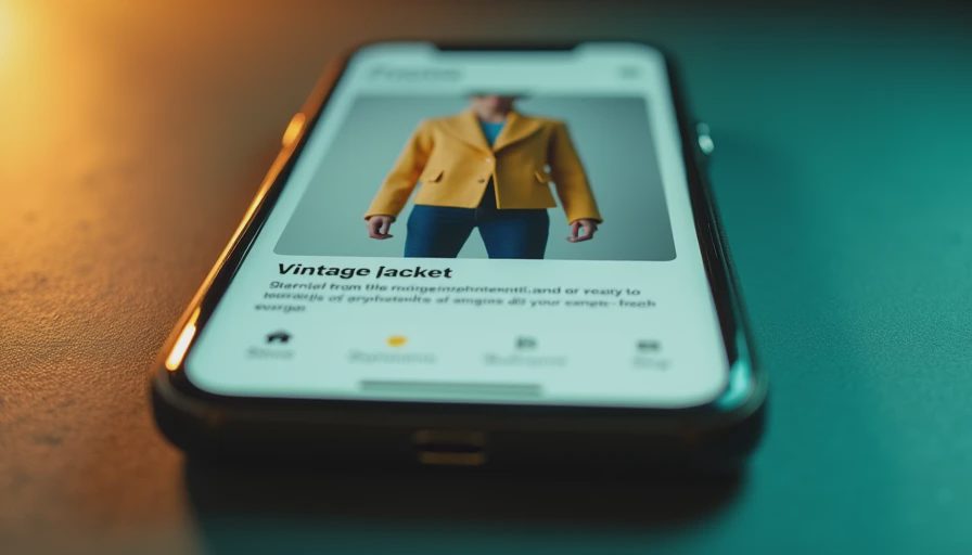 Illustration for ai secondhand fashion discovery