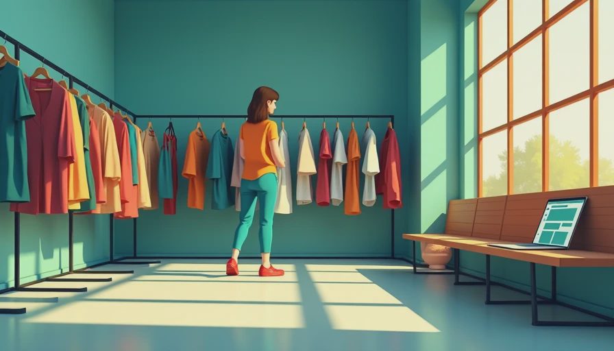 Visual context for secondhand fashion blog chicago